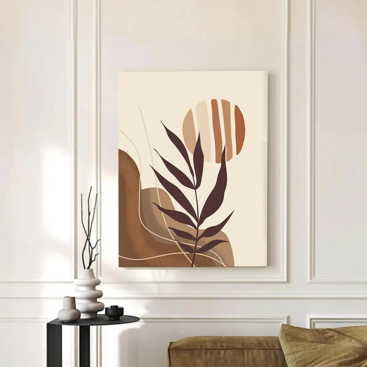 Boho Breeze Cotton Canvas Wall Painting media 3