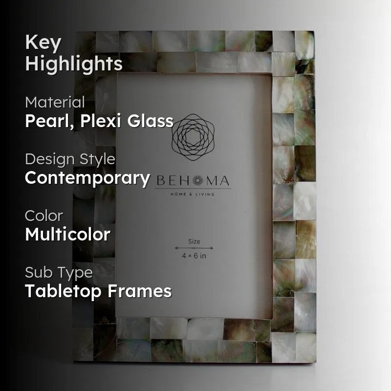 Pearl Perfect Table Photo Frame - Charcoal media 2
