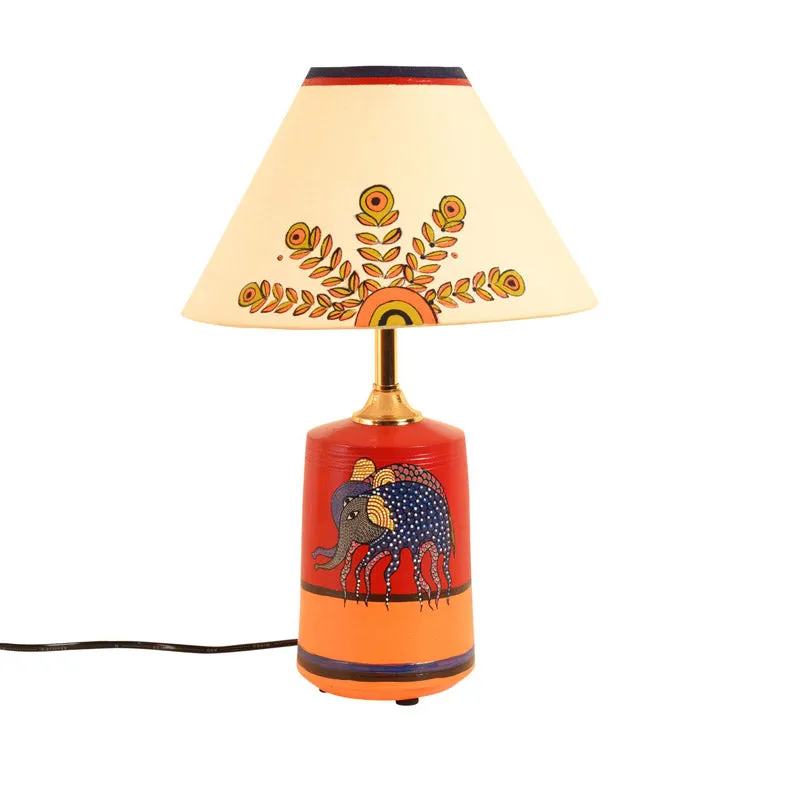 Indrarjun Terracotta Table Lamp - Multicolor media 3