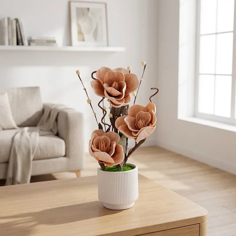 AarviDecor Muted Bloom Foam Artificial Plants media 1