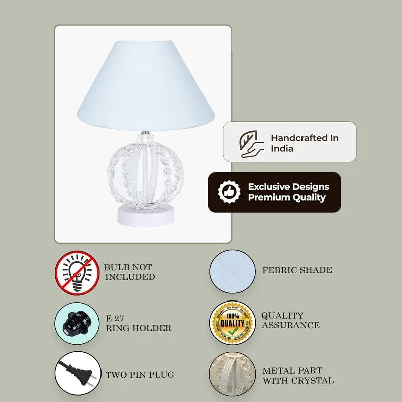 NatureNest Organic Wooden Table Lamp Design - White media 6