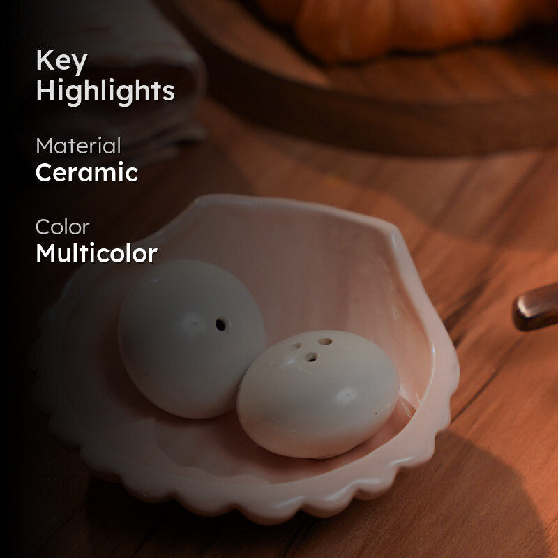 Pear In Shell Salt & Pepper Set - Three Piece Set media 2