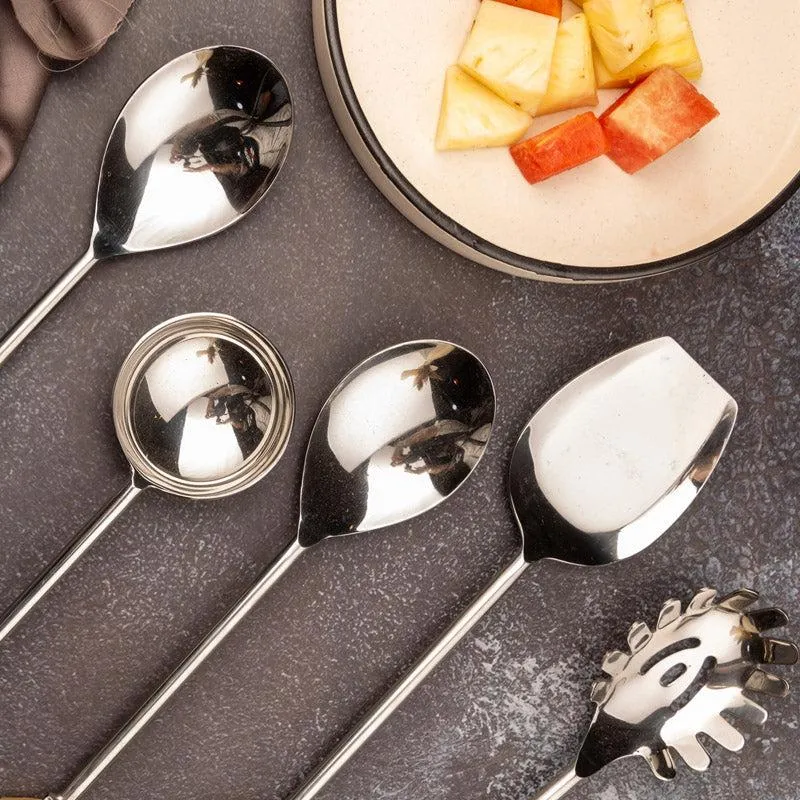 Nora Agate Cake Server (White) - Five Piece Set media 3