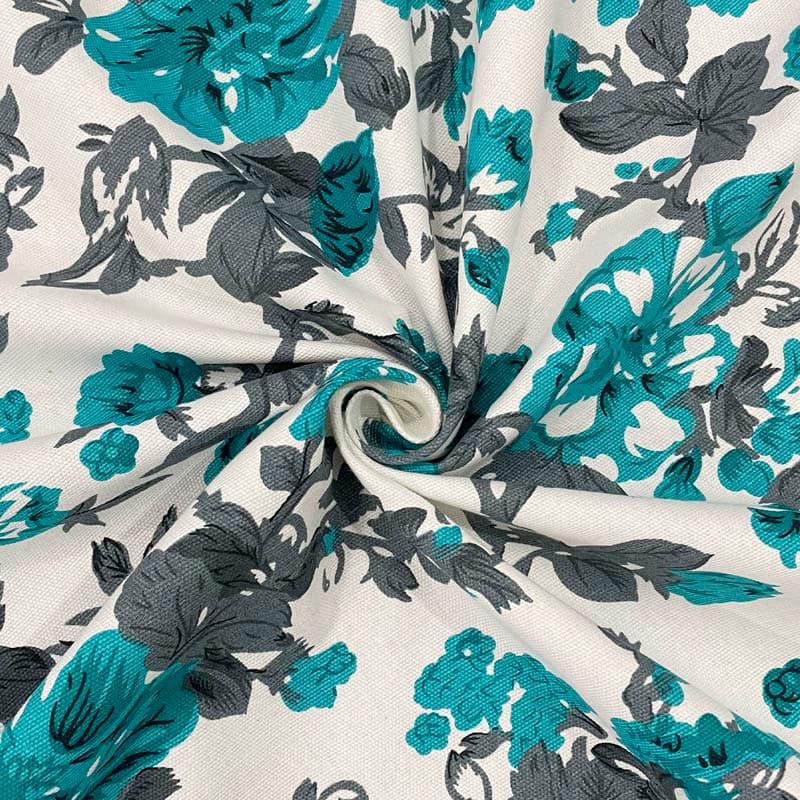 Swayam Delphinium Flora Round Table Cover - Six Seater media 6