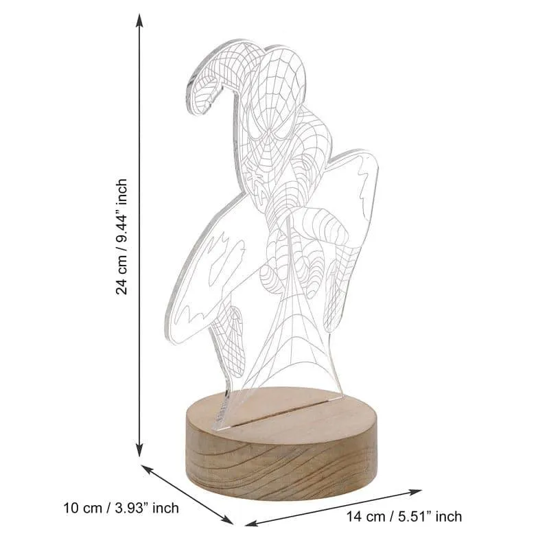 Spiderman Luminance LED Acrylic Table Lamp - Brown media 4