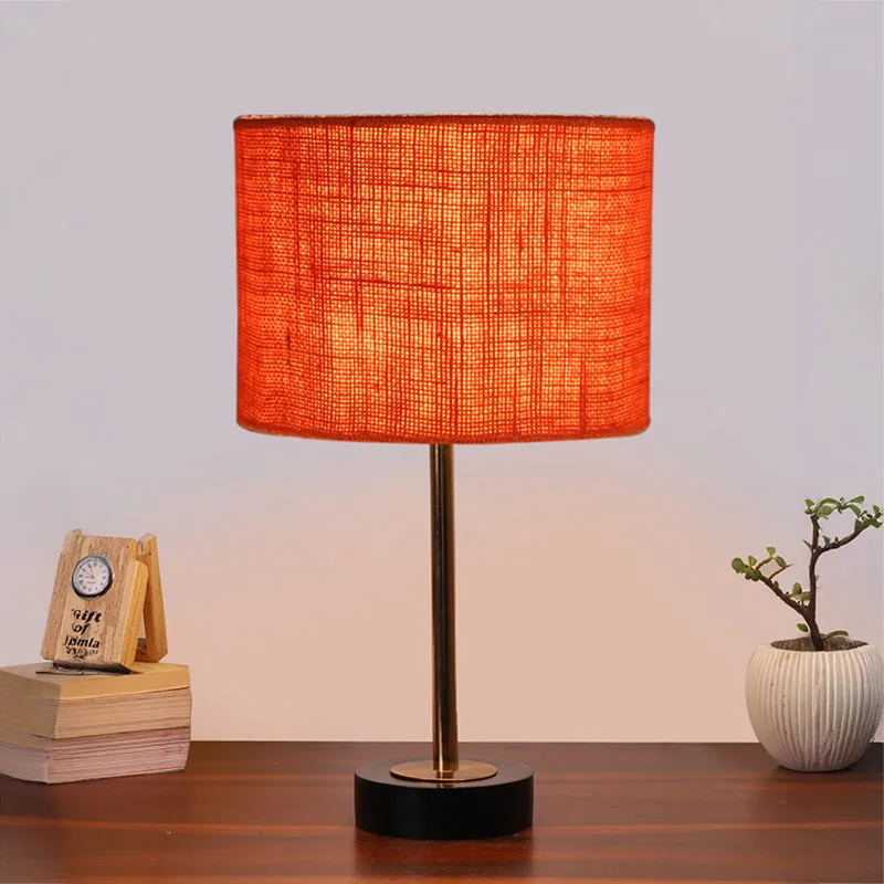 Sienna I Rodin Wooden Table Lamp - Orange,Gold,Black media 2