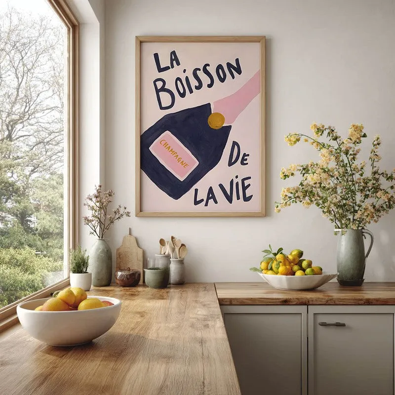 La Boisson Archival Canvas Wall Art - Brown media 5