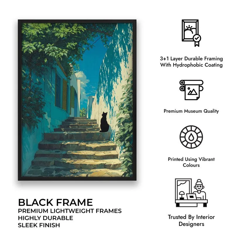Shadow Play Canvas Wall Painting - Black Frame media 9