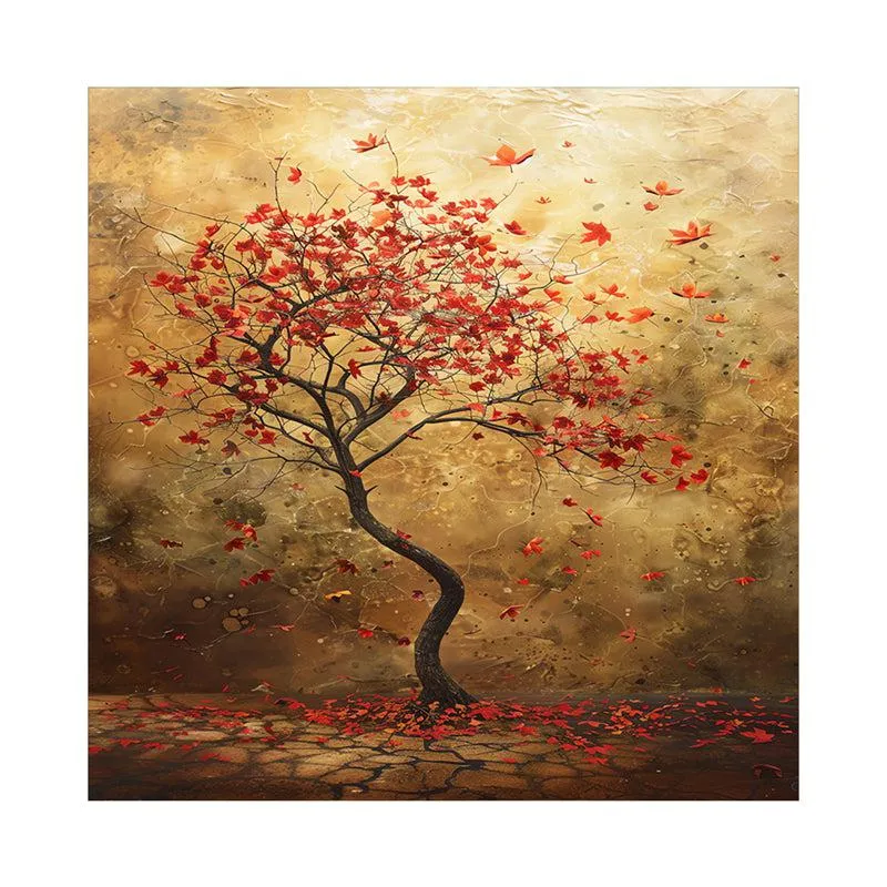 Solitary Fall Beauty Wall Painting media 4