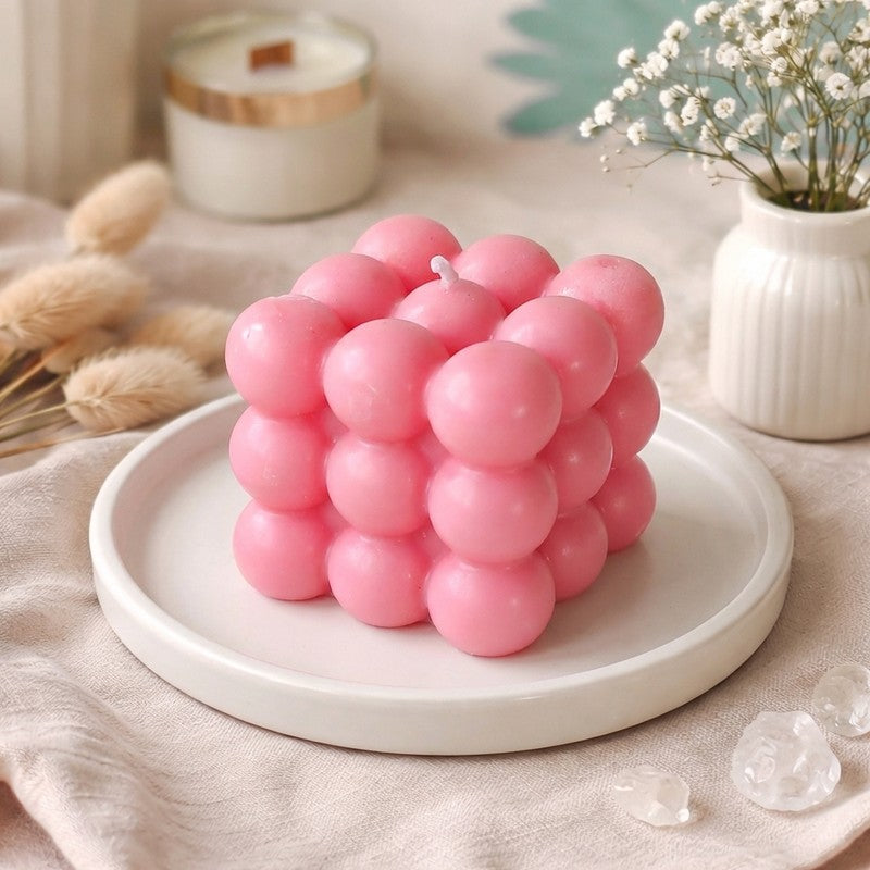 SpheriStack Soy Wax Candle - Pink