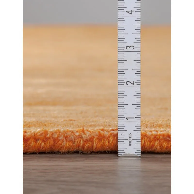 Aylin Hand Woven Wool Rug - Orange media 9