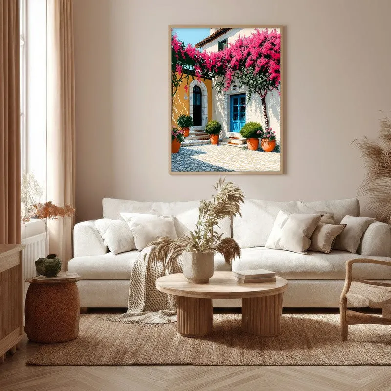 Vireta Canvas Wall Painting With Brown Frame media 5