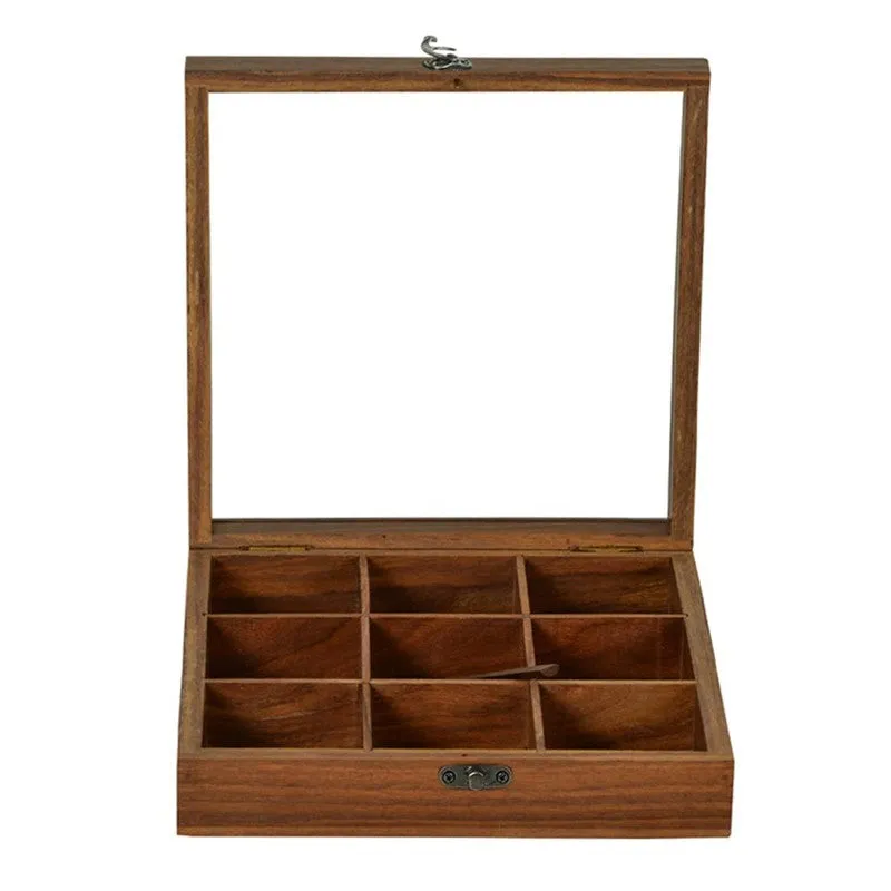 Aroma Sheesham Wood Rectangle Masala Box - Two Piece Set media 5