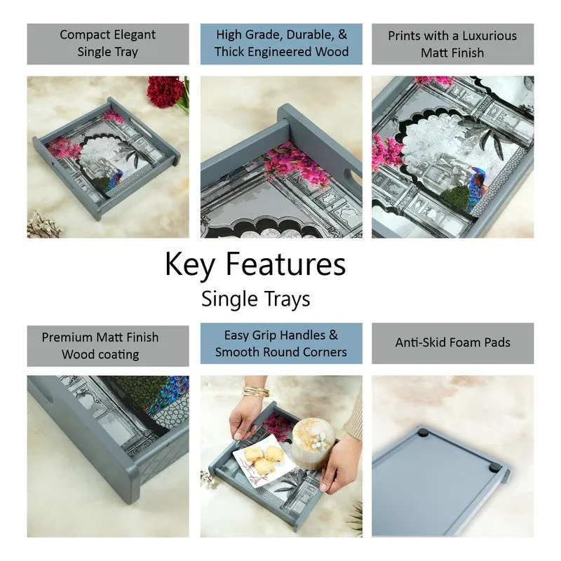 Nuvin Wooden Serving Tray media 5