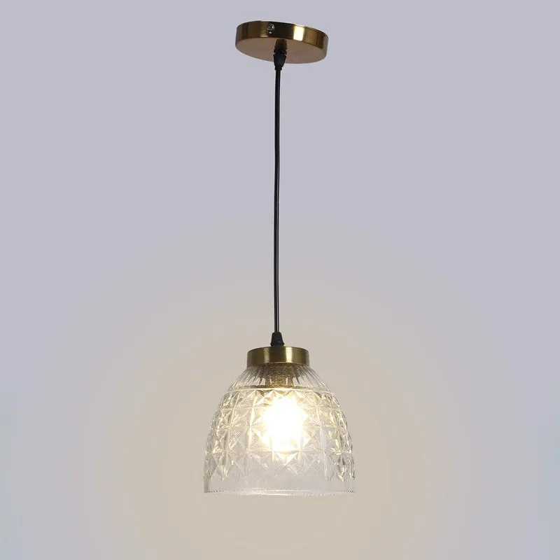 Crestelle Pendant Glass Ceiling Lamp media 6