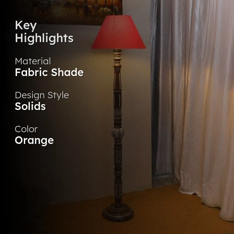 Colton Ezra Floor Lamp - Orange media 2