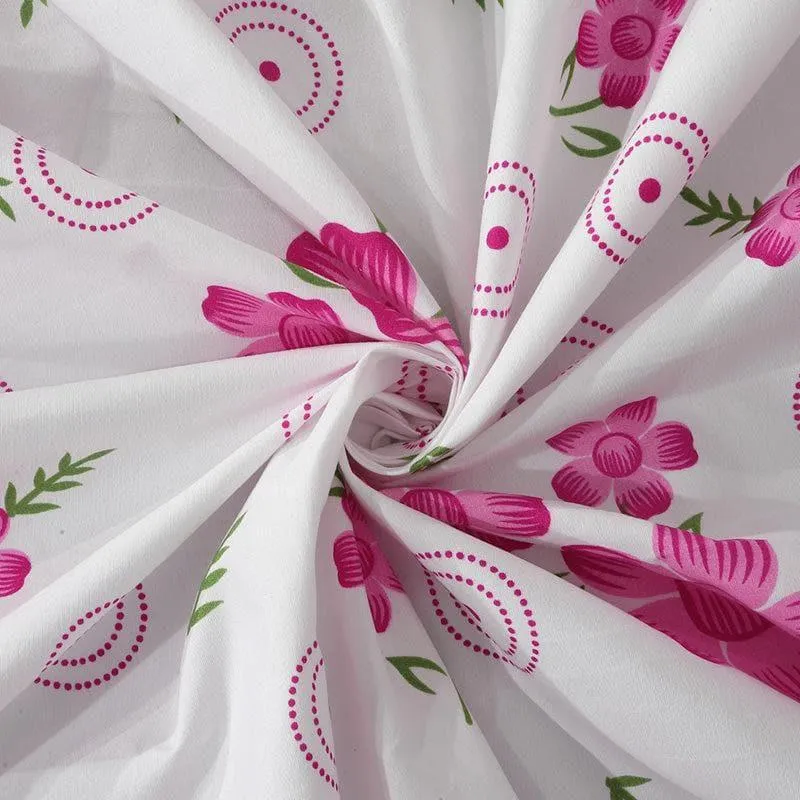 Purple Everly Bedsheet - 180 GSM media 4