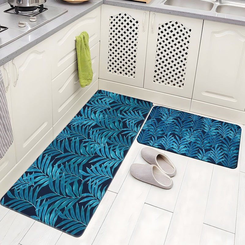Zenvira Rubber Kitchen Floor Mats - Set of Two