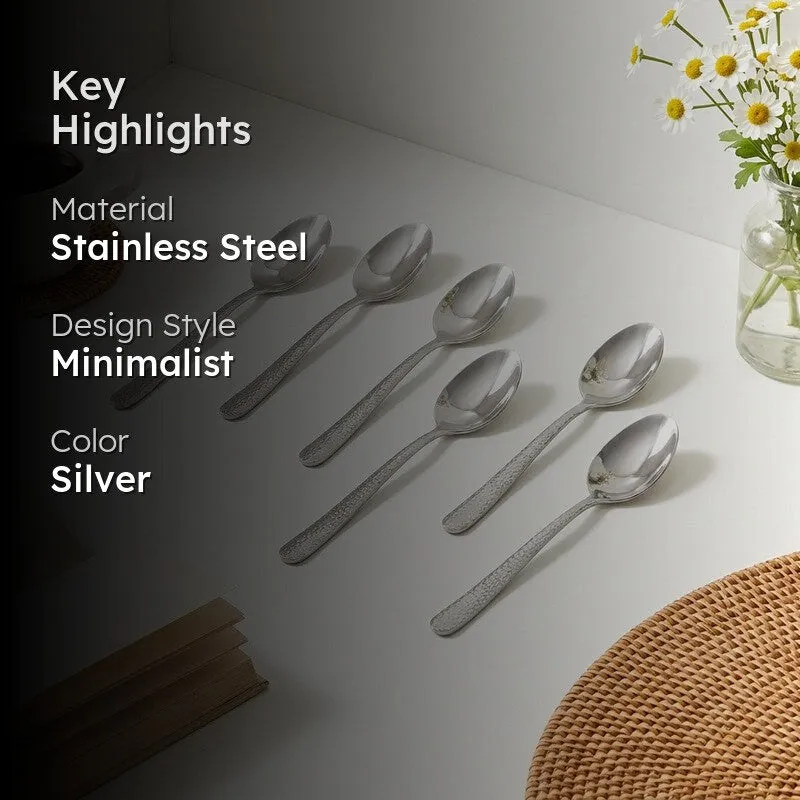 Sitello Stainless Steel Dinner Spoon - Set of Six media 2