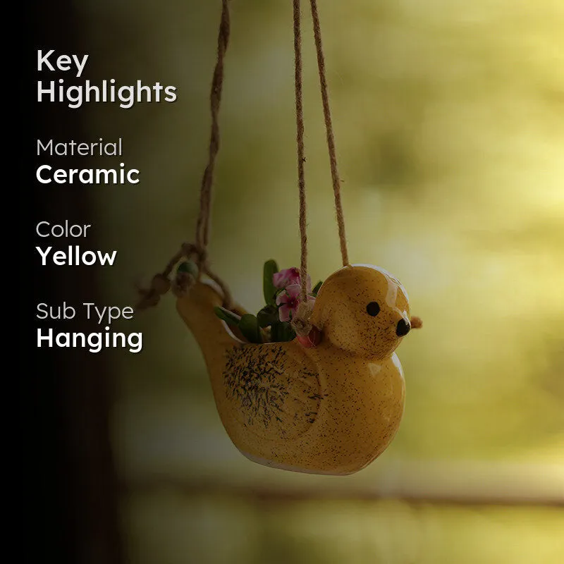 Aviara Ceramic Hanging Planter media 2