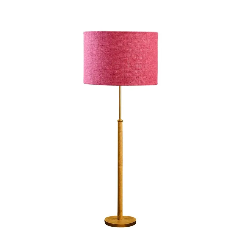 Zenith Glow Wooden Floor Lamp - Pink media 4