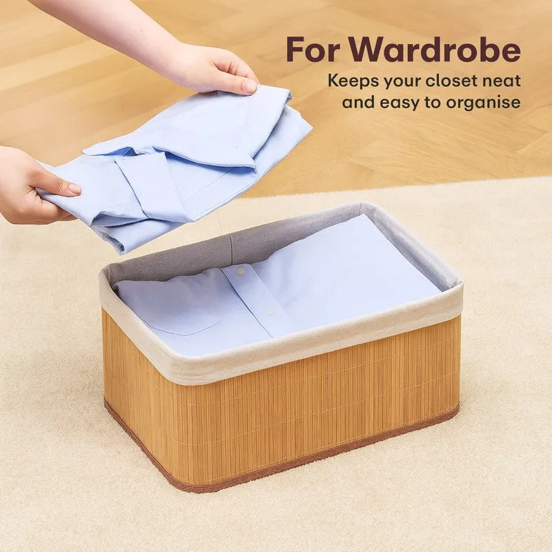 Rioware Quiet Craft (White,Brown) Desk Organiser - Set Of Three media 7