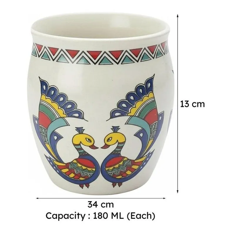Mor Ceramic Tea Cup (180 mL Each) - Set of Six media 8