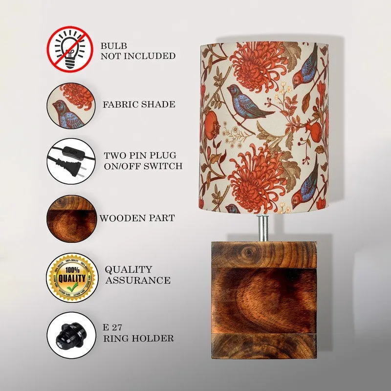 RadianceAura Premium Wooden Table Lamp - Multicolor media 6