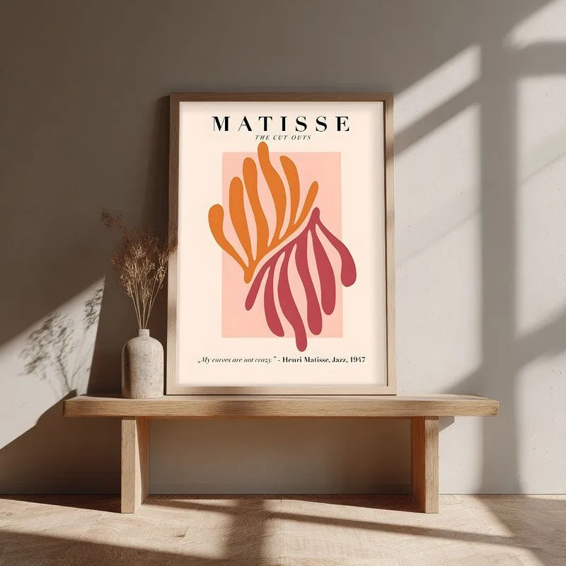 Maeght Flora Canvas Wall Painting With Brown Frame media 4