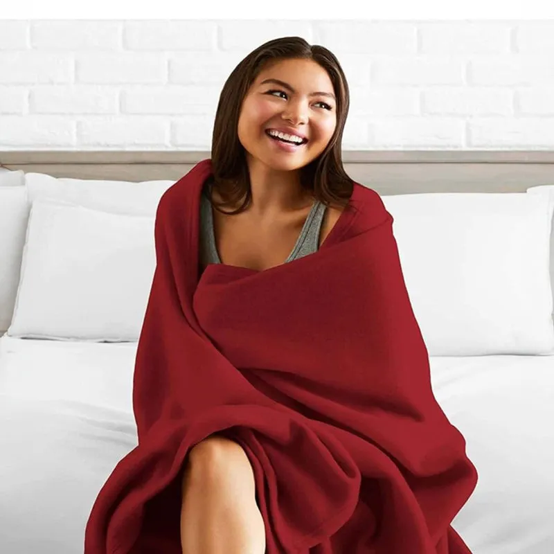 Soft Elite Blanket(Red) - 220 GSM media 6