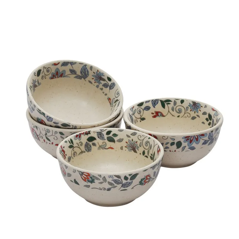 Florence Multicolor Stoneware Serving Bowls (260 mL Each) - Set Of Four media 4
