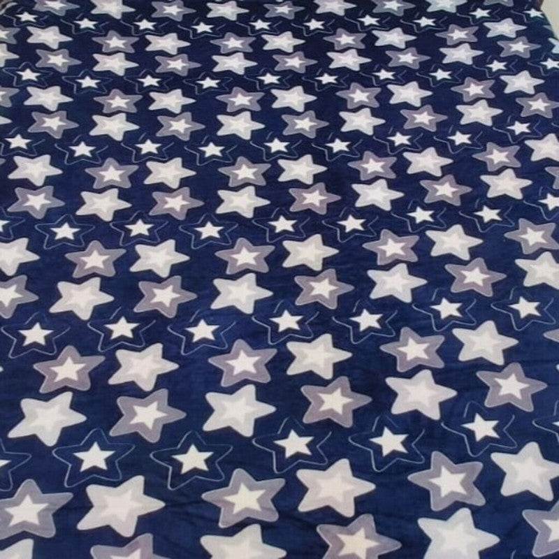 Bluetide Abstract Woolen Blanket (Blue) - 210 GSM media 3