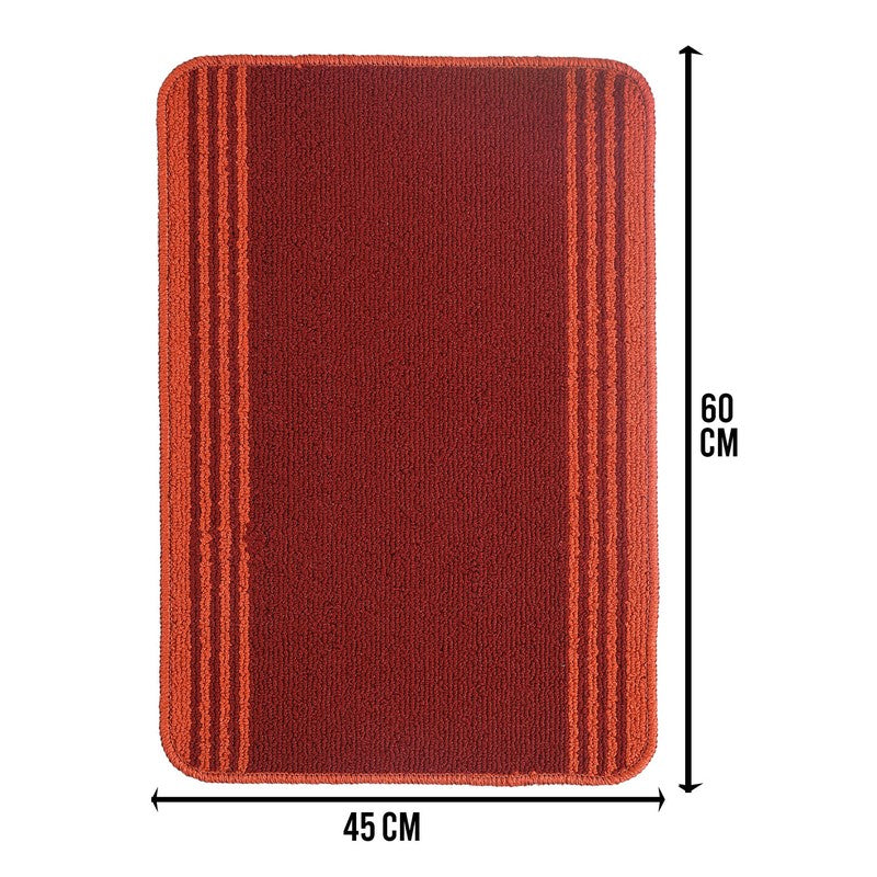 Stripe Haven Kitchen Floor Mats (Red) - Set of Two media 6