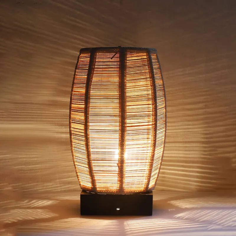 Lumorae Edge Bamboo Table Lamp - Black media 5