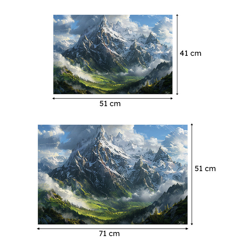 Alpine Majesty Canvas Wall Painting media 6