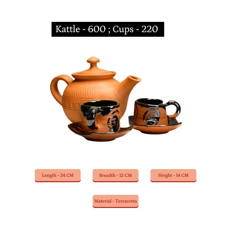 Classic Heritage Terracotta Tea Set & Tea Pots - Three Piece Set media 9