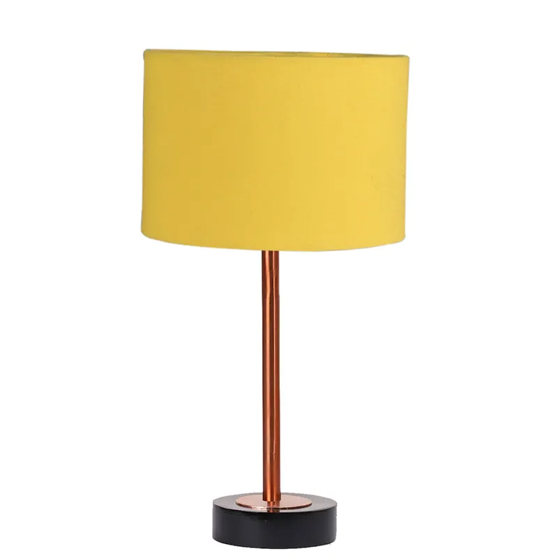 Cotin I Rodin Wooden Table Lamp - Yellow,Copper,Black media 4