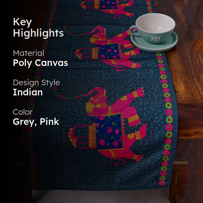 Regal Tusker Poly Canvas Table Runner media 2