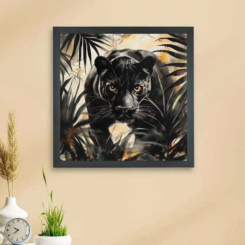 Panther Gaze Wall Art With Resin Frame media 3