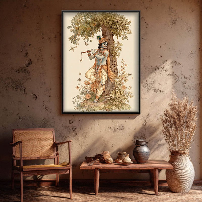 Sri Krishna Murlidhar Divine Archival Paper Wall Art