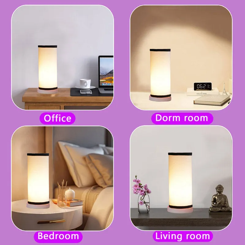 Esto Tower Wooden Table Lamp - White,Black media 5