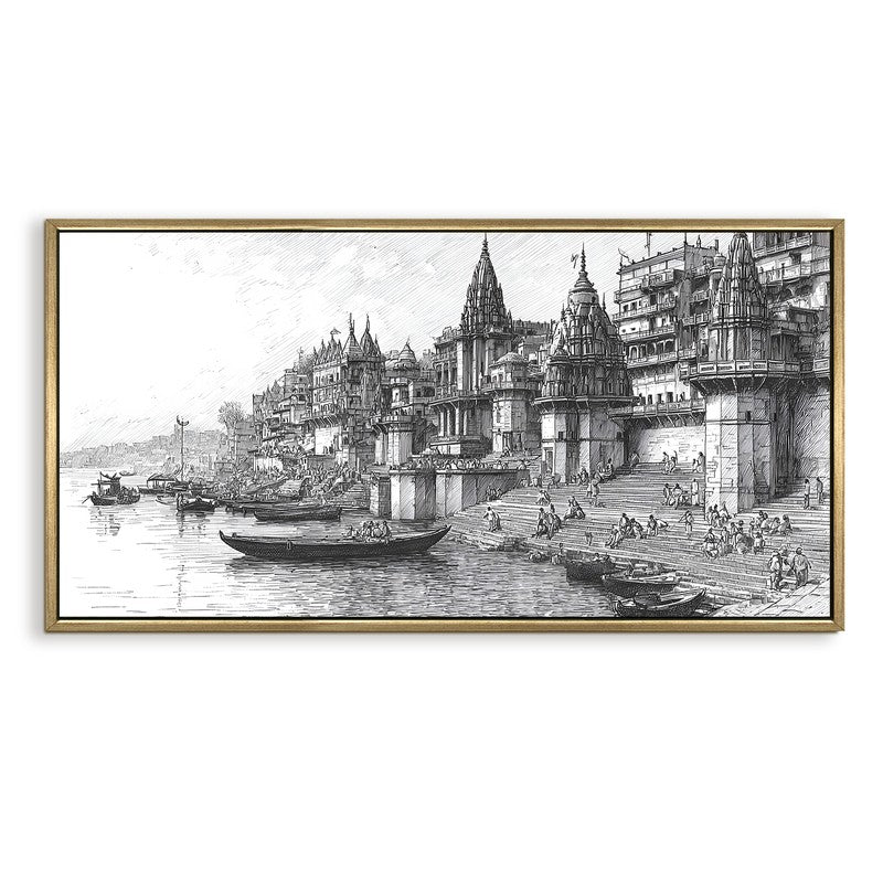 Eternal Riverfront of Banaras Wall Art media 4