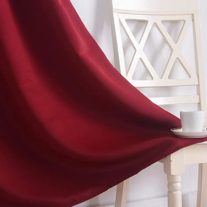Noir Double Pinch Pleat Blackout Curtain - Burgundy media 4