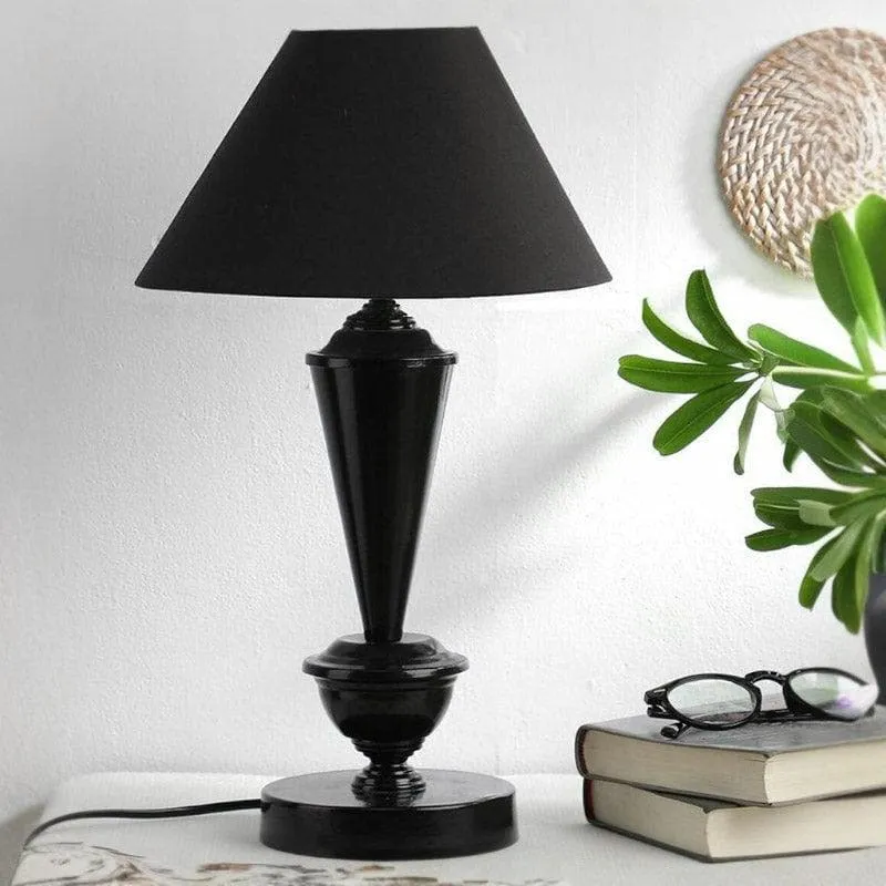 Iris Facy Fabric Table Lamp - Black media 3