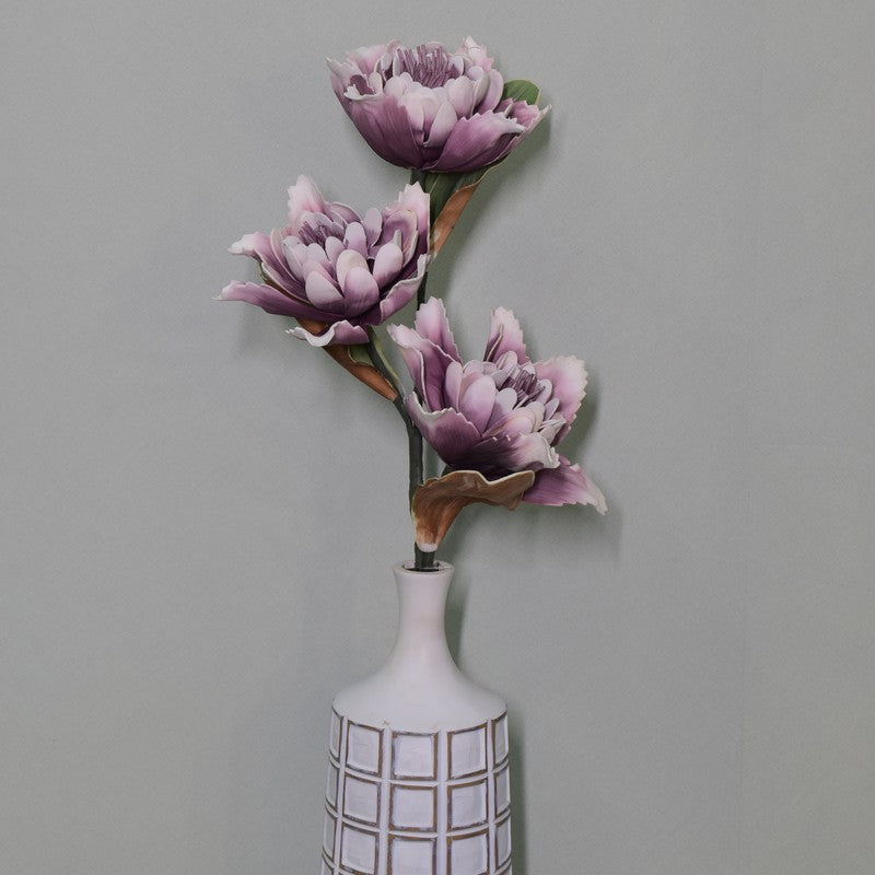 Artistic Take On Artificial Dahlia Flower Stem - Purple media 7