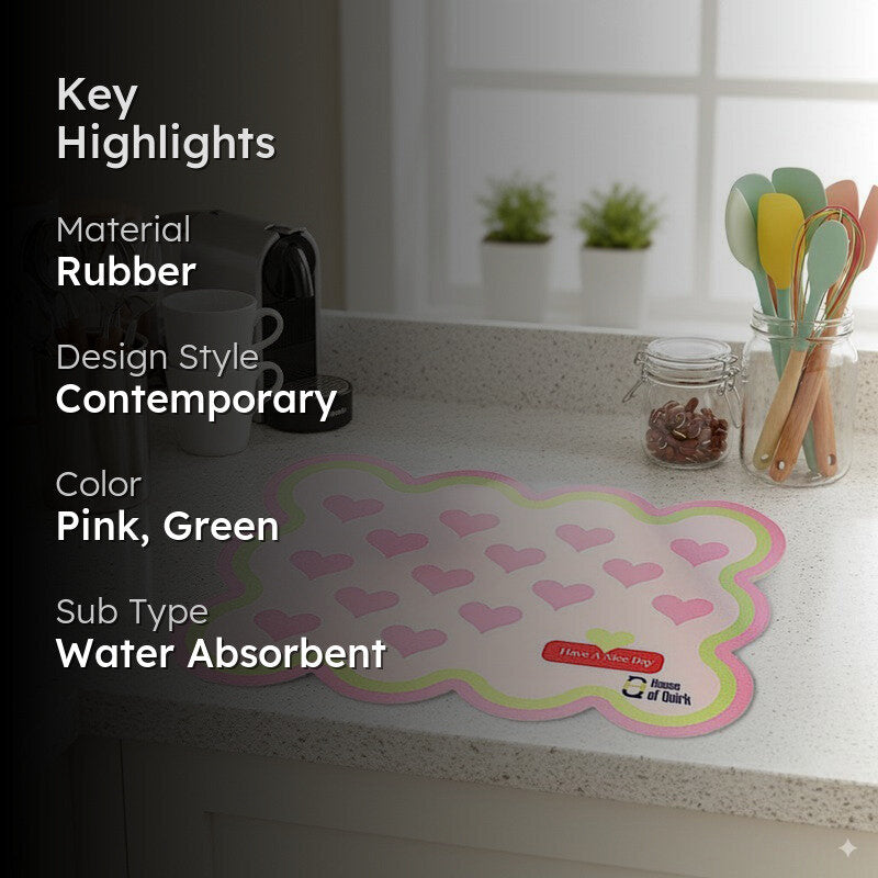 Comfy Cook Pad Dish Drying Mat - Pink media 2