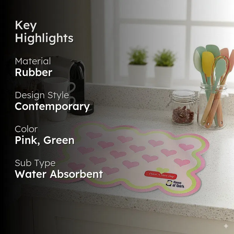 Comfy Cook Pad Dish Drying Mat - Pink media 2