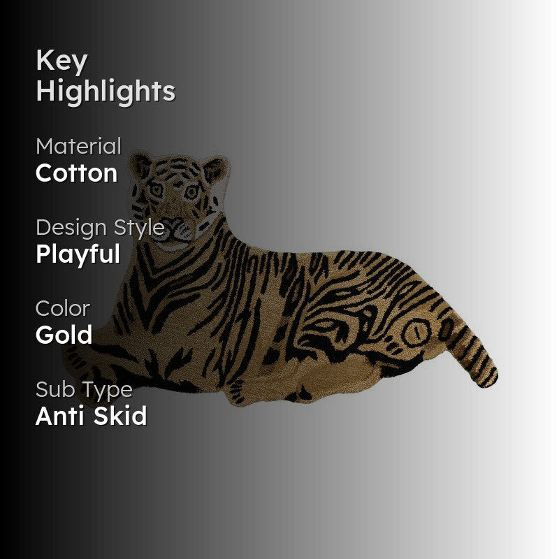 Roaring Tiger Cotton Carpet media 2