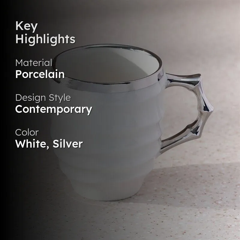 Raleigh Porcelain Coffee Mug (350 mL) - White media 2