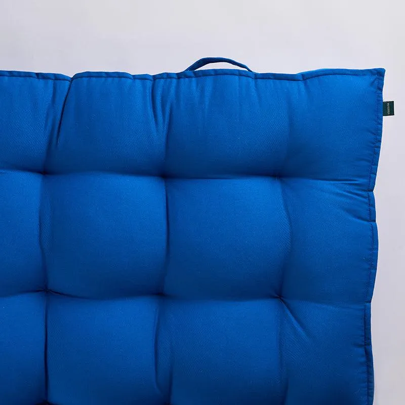 Pawdium Solid Cotton Floor Cushion - Blue media 4